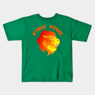 Fiery lion Kids T-Shirt